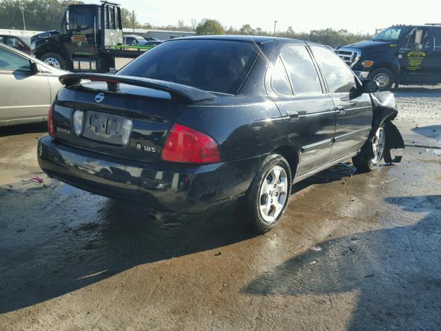 3N1CB51D14L870129 - 2004 NISSAN SENTRA 1.8 BLACK photo 4