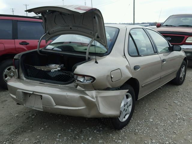 1G1JC524827315186 - 2002 CHEVROLET CAVALIER B BEIGE photo 4