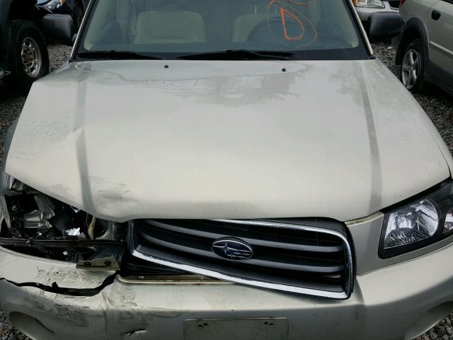 JF1SG65685H743587 - 2005 SUBARU FORESTER 2 CREAM photo 7