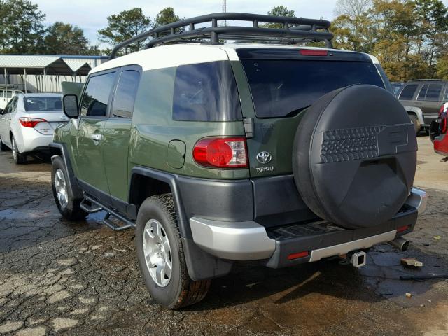 JTEBU4BF5AK085456 - 2010 TOYOTA FJ CRUISER GREEN photo 3