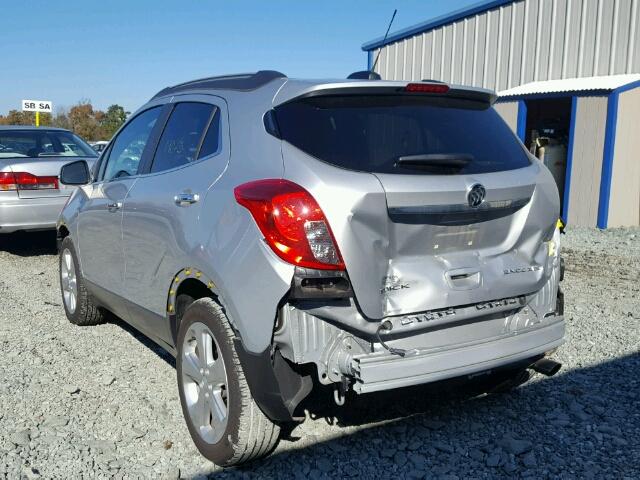 KL4CJBSB0GB641422 - 2016 BUICK ENCORE CON SILVER photo 3