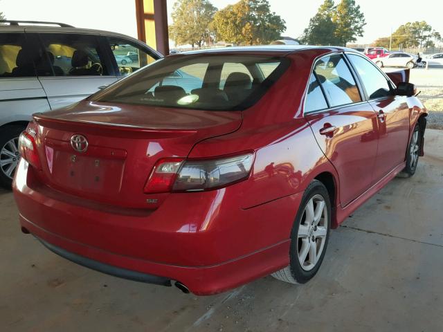 4T1BE46K69U381929 - 2009 TOYOTA CAMRY BASE RED photo 4