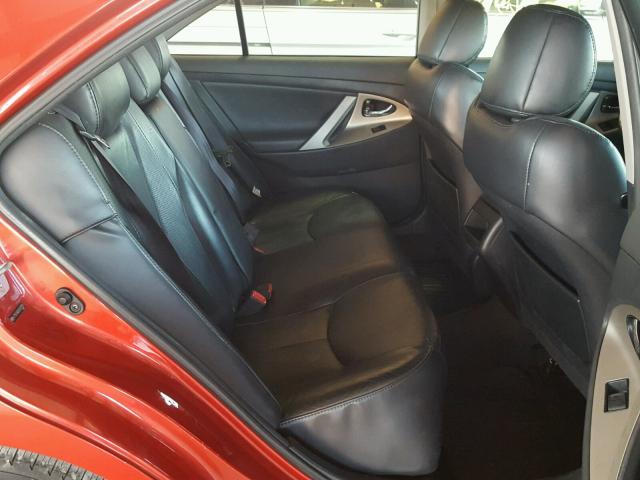 4T1BE46K69U381929 - 2009 TOYOTA CAMRY BASE წითელი ფოტო 6