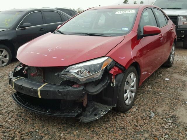 5YFBURHE3GP387564 - 2016 TOYOTA COROLLA L RED photo 2