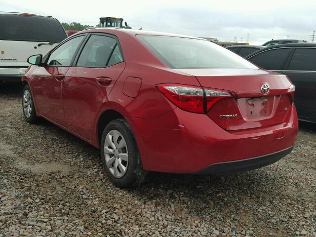 5YFBURHE3GP387564 - 2016 TOYOTA COROLLA L RED photo 3