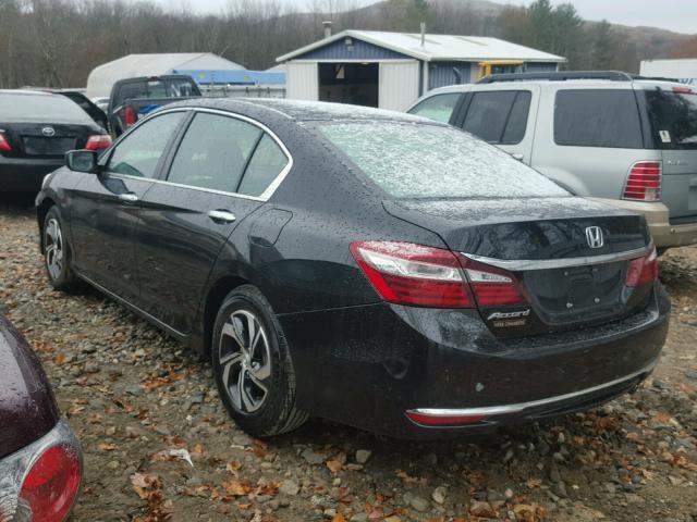 1HGCR2F3XGA100001 - 2016 HONDA ACCORD LX BLACK photo 3