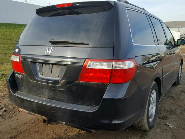 5FNRL38777B060578 - 2007 HONDA ODYSSEY EX BLACK photo 4