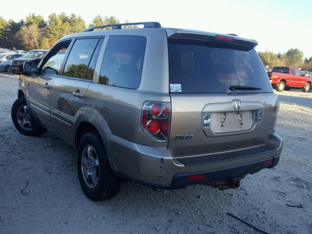 2HKYF18406H561762 - 2006 HONDA PILOT EX TAN photo 3