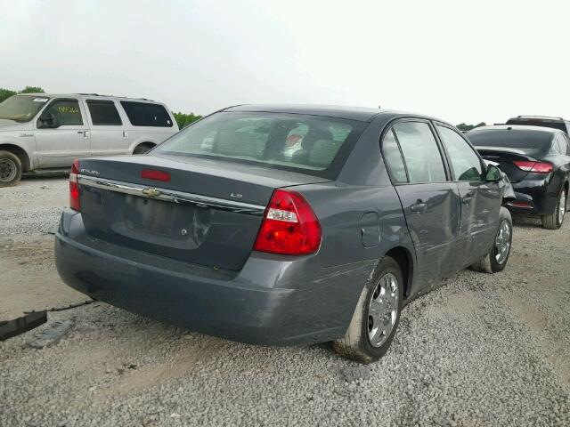1G1ZS57F77F270562 - 2007 CHEVROLET MALIBU LS ნაცრისფერი ფოტო 4