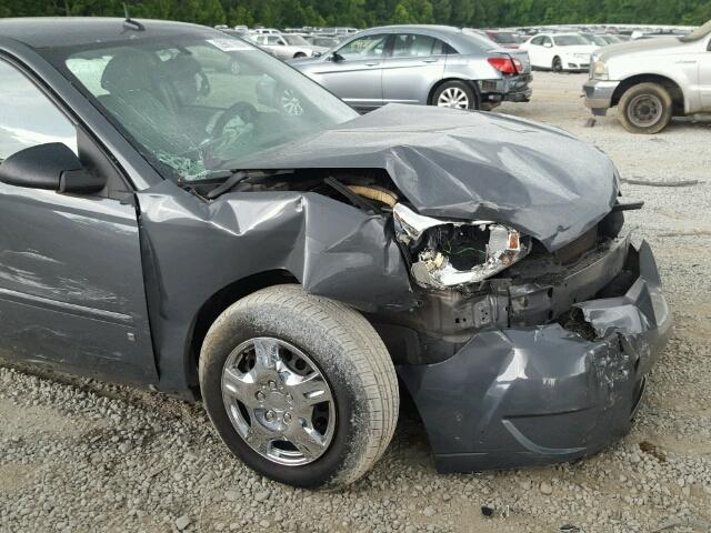 1G1ZS57F77F270562 - 2007 CHEVROLET MALIBU LS ნაცრისფერი ფოტო 9