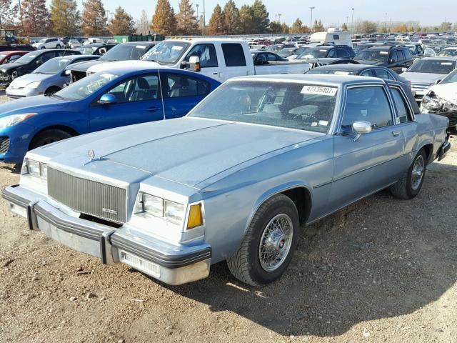 1G4BN37Y3FH827469 - 1985 BUICK LESABRE CU BLUE photo 2