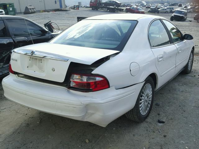 1MEFM50U84G609248 - 2004 MERCURY SABLE GS WHITE photo 4