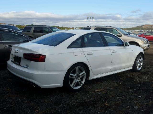 WAUGFAFC6GN016282 - 2016 AUDI A6 PREMIUM WHITE photo 4