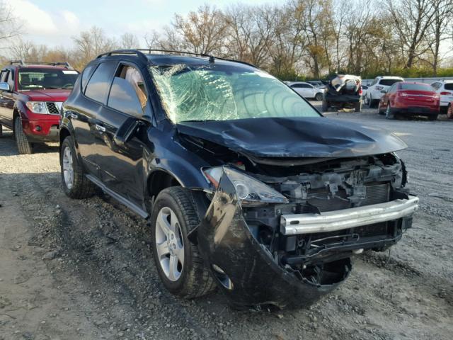 JN8AZ08W45W437687 - 2005 NISSAN MURANO SL BLACK photo 1