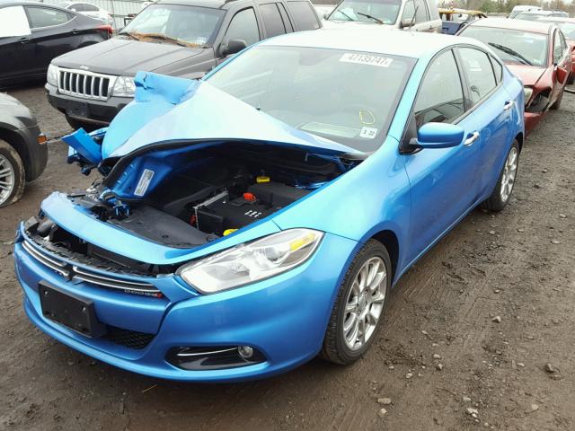 1C3CDFFA4GD818813 - 2016 DODGE DART SXT S BLUE photo 2