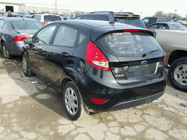 3FADP4EJ1BM225636 - 2011 FORD FIESTA SE BLACK photo 3