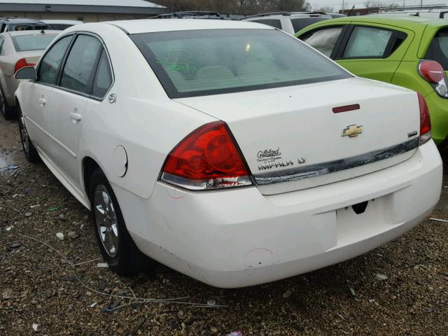 2G1WT57KX91118170 - 2009 CHEVROLET IMPALA 1LT WHITE photo 3