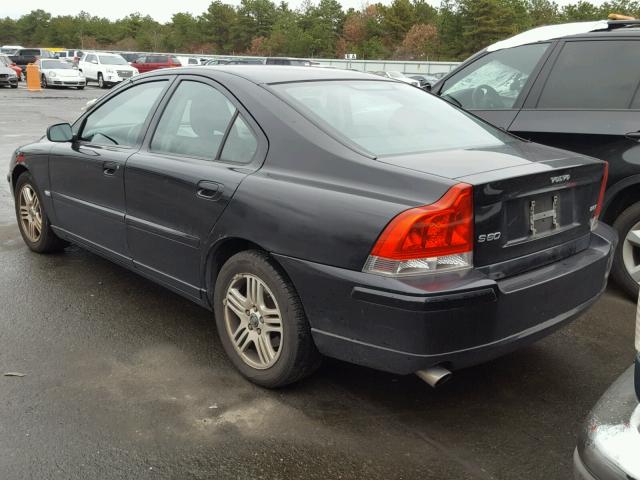 YV1RS592252485038 - 2005 VOLVO S60 2.5T BLACK photo 3