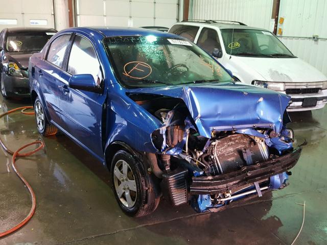 KL1TD5DE0AB119524 - 2010 CHEVROLET AVEO LS BLUE photo 1