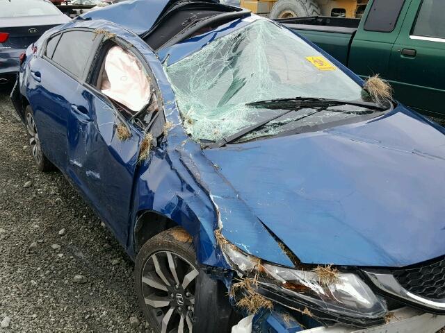 2HGFB2F96EH504871 - 2014 HONDA CIVIC EXL BLUE photo 9