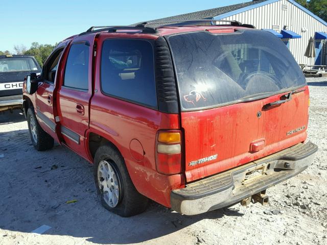 1GNEC13Z52J294559 - 2002 CHEVROLET TAHOE C150 RED photo 3