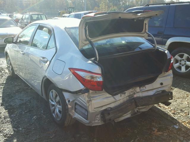 2T1BURHE8GC648378 - 2016 TOYOTA COROLLA L GRAY photo 3