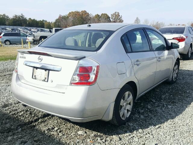 3N1AB6AP5CL758620 - 2012 NISSAN SENTRA 2.0 SILVER photo 4