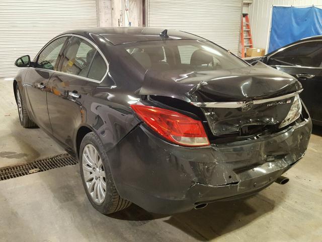2G4GS5EV7C9192694 - 2012 BUICK REGAL PREM BLACK photo 3