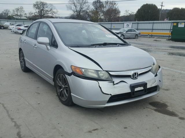 1HGFA16558L052929 - 2008 HONDA CIVIC LX SILVER photo 1