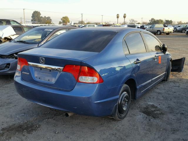 19XFA1F33AE049183 - 2010 HONDA CIVIC VP BLUE photo 4