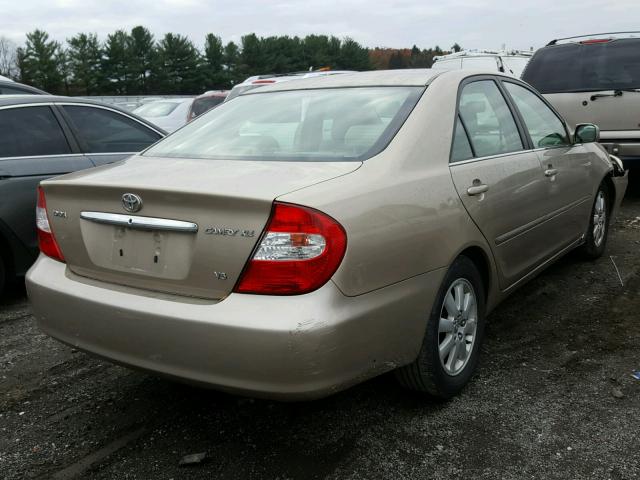 4T1BF30K73U039445 - 2003 TOYOTA CAMRY LE BEIGE photo 4