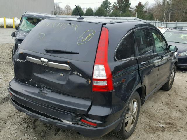 JHLRE4H77BC030179 - 2011 HONDA CR-V EXL BLACK photo 4