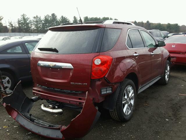 2CNFLFE58B6287201 - 2011 CHEVROLET EQUINOX LT RED photo 4