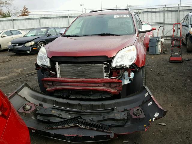 2CNFLFE58B6287201 - 2011 CHEVROLET EQUINOX LT RED photo 9