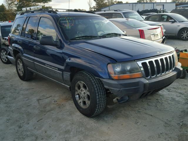 1J4G248S3YC329656 - 2000 JEEP GRAND CHER BLUE photo 1