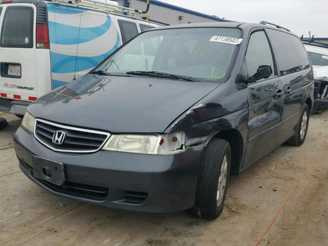 5FNRL18733B158392 - 2003 HONDA ODYSSEY EX GREEN photo 2