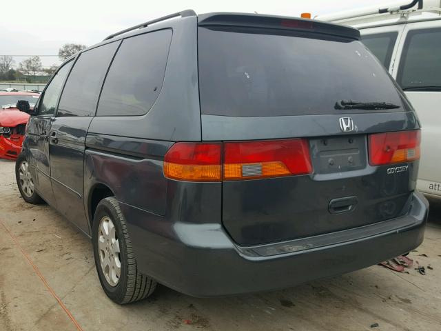 5FNRL18733B158392 - 2003 HONDA ODYSSEY EX GREEN photo 3