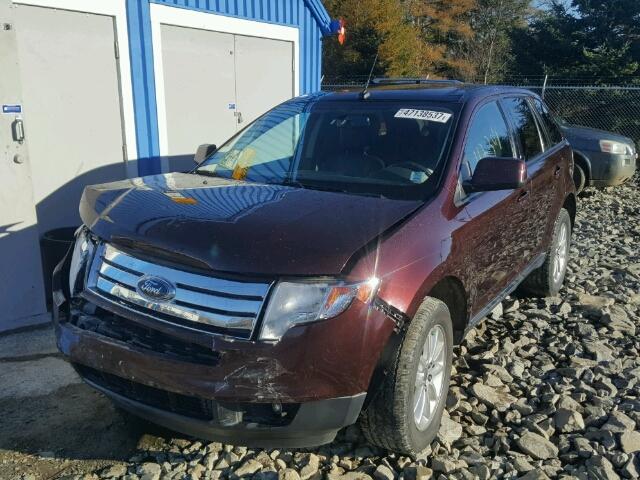 2FMDK4JC8ABB18661 - 2010 FORD EDGE SEL BROWN photo 2