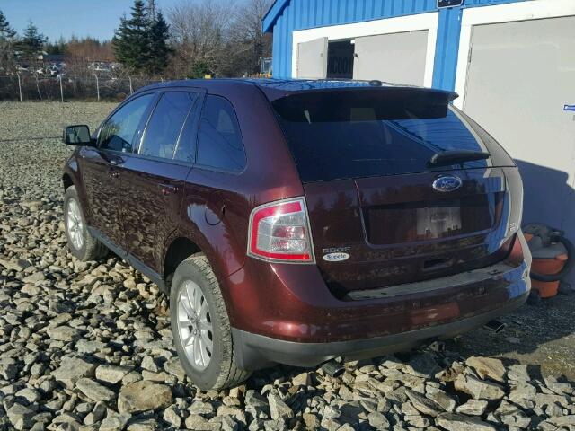 2FMDK4JC8ABB18661 - 2010 FORD EDGE SEL BROWN photo 3