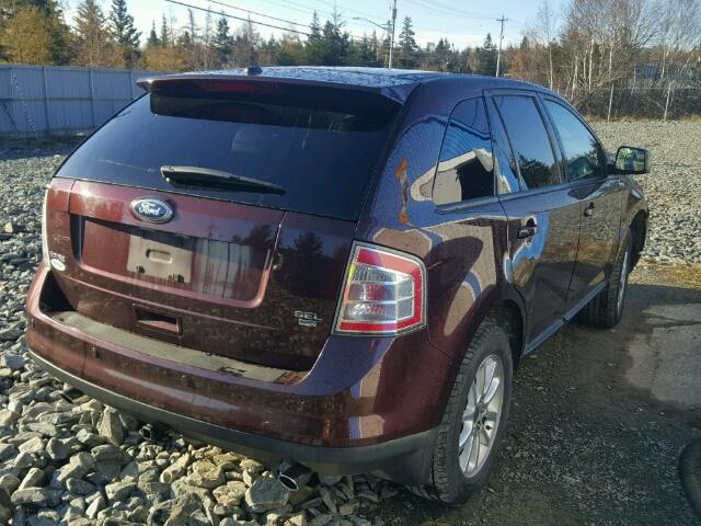 2FMDK4JC8ABB18661 - 2010 FORD EDGE SEL BROWN photo 4