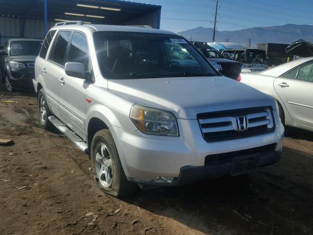 2HKYF184X6H508339 - 2006 HONDA PILOT EX SILVER photo 1