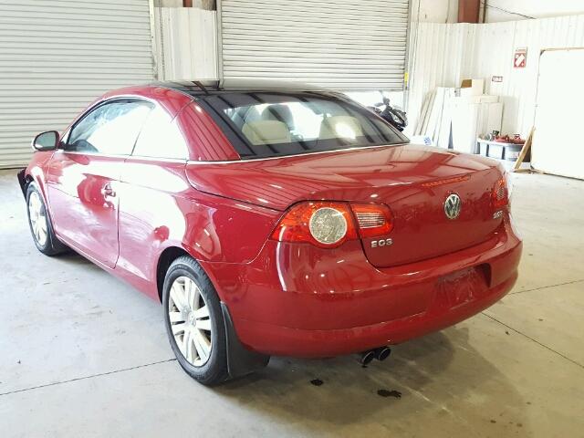 WVWBA71F47V038779 - 2007 VOLKSWAGEN EOS 2.0T RED photo 3