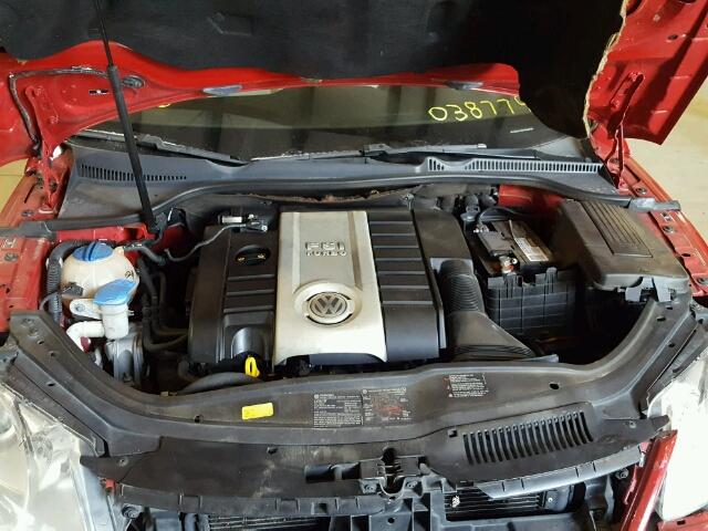 WVWBA71F47V038779 - 2007 VOLKSWAGEN EOS 2.0T RED photo 7