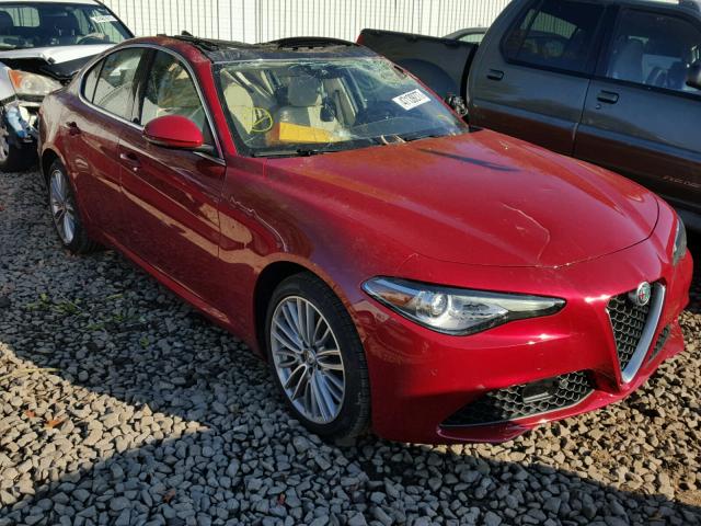 ZARFAEENXH7557807 - 2017 ALFA ROMEO GIULIA TI RED photo 1