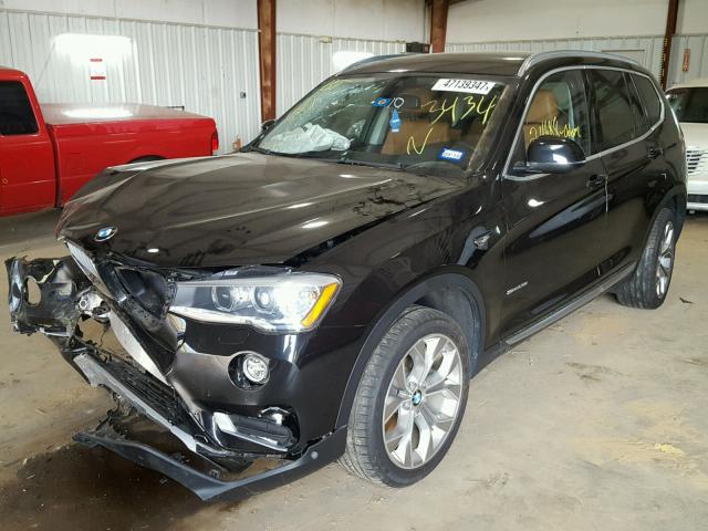 5UXWZ7C52F0M83434 - 2015 BMW X3 SDRIVE2 BLACK photo 2