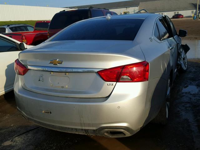 2G1155S30E9100731 - 2014 CHEVROLET IMPALA LTZ SILVER photo 4