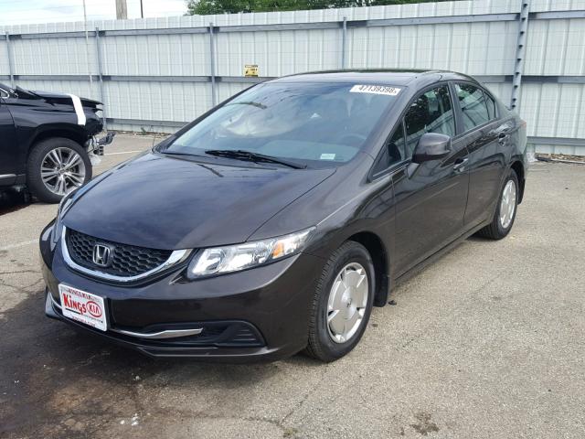 2HGFB2F62DH530310 - 2013 HONDA CIVIC HF BROWN photo 2