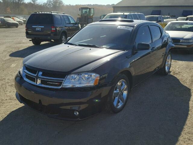 1C3CDZCB9EN181438 - 2014 DODGE AVENGER SX BLACK photo 2