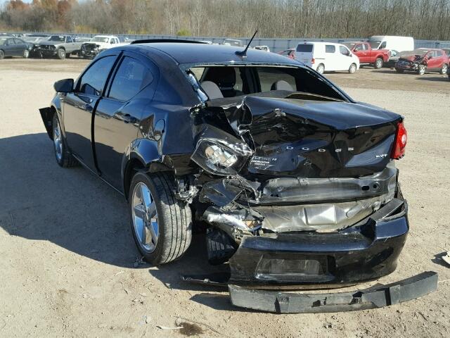 1C3CDZCB9EN181438 - 2014 DODGE AVENGER SX BLACK photo 3