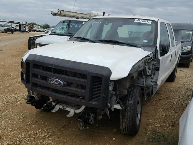 1FTSW20528EC83451 - 2008 FORD F250 SUPER WHITE photo 2